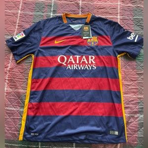 Nike Barcelona Soccer Jersey Men Large New with Tags